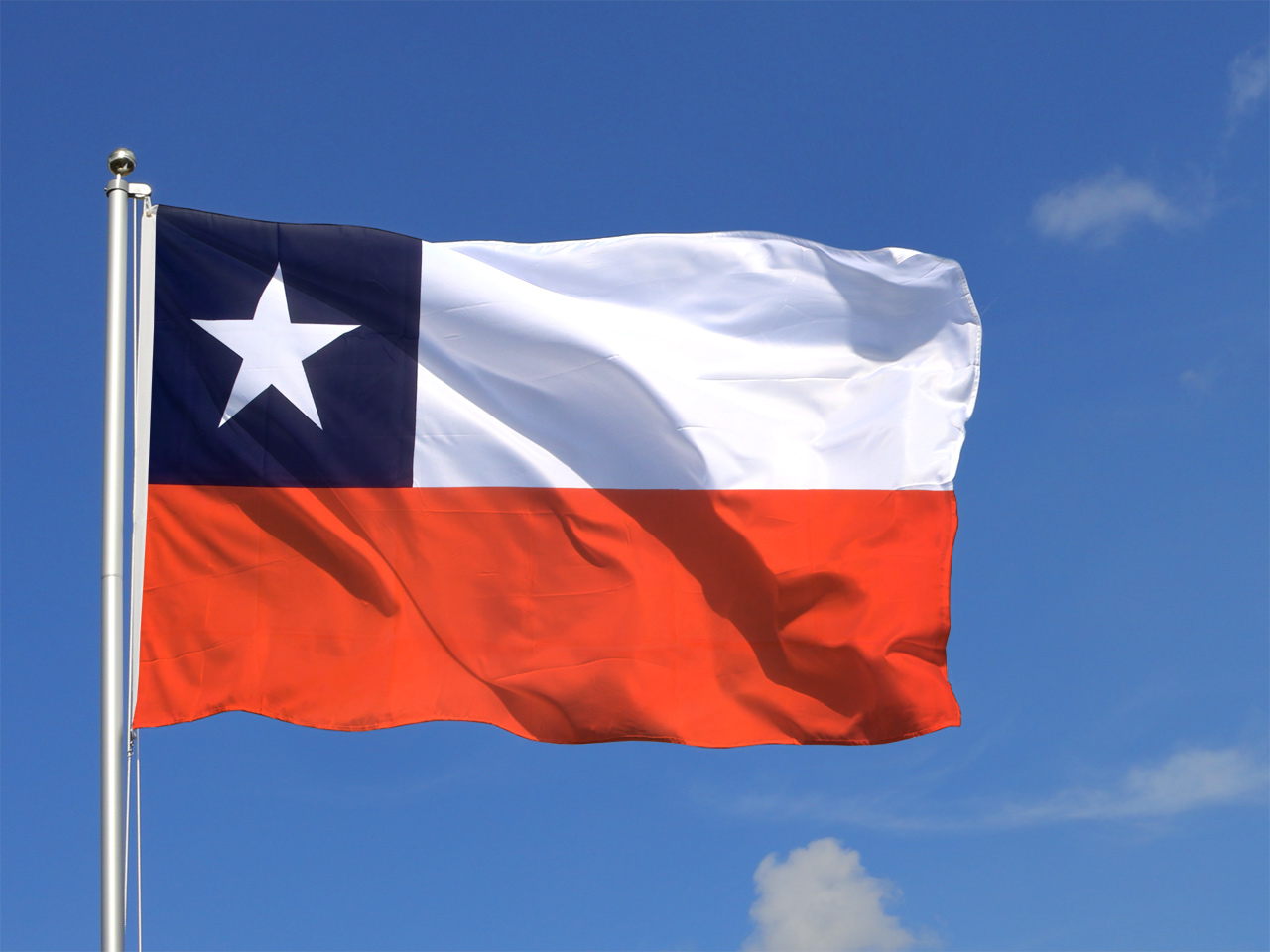 Fahnen Flagge Flaggenkette Chile 6 Meter Lang