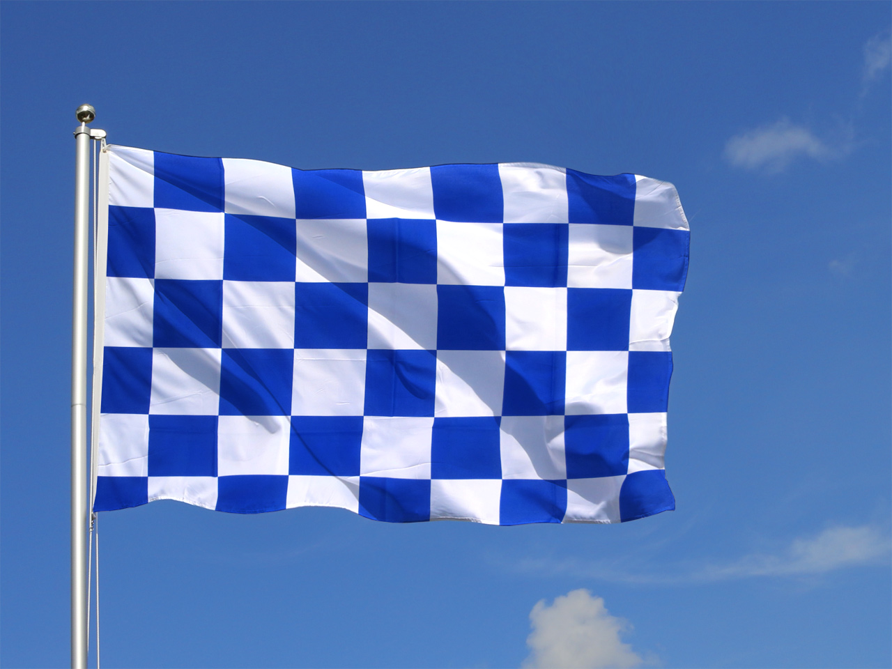 Trade Winds 2x3 Foot Checkered Race Flag – Blue & White Checker Banner With Grommets