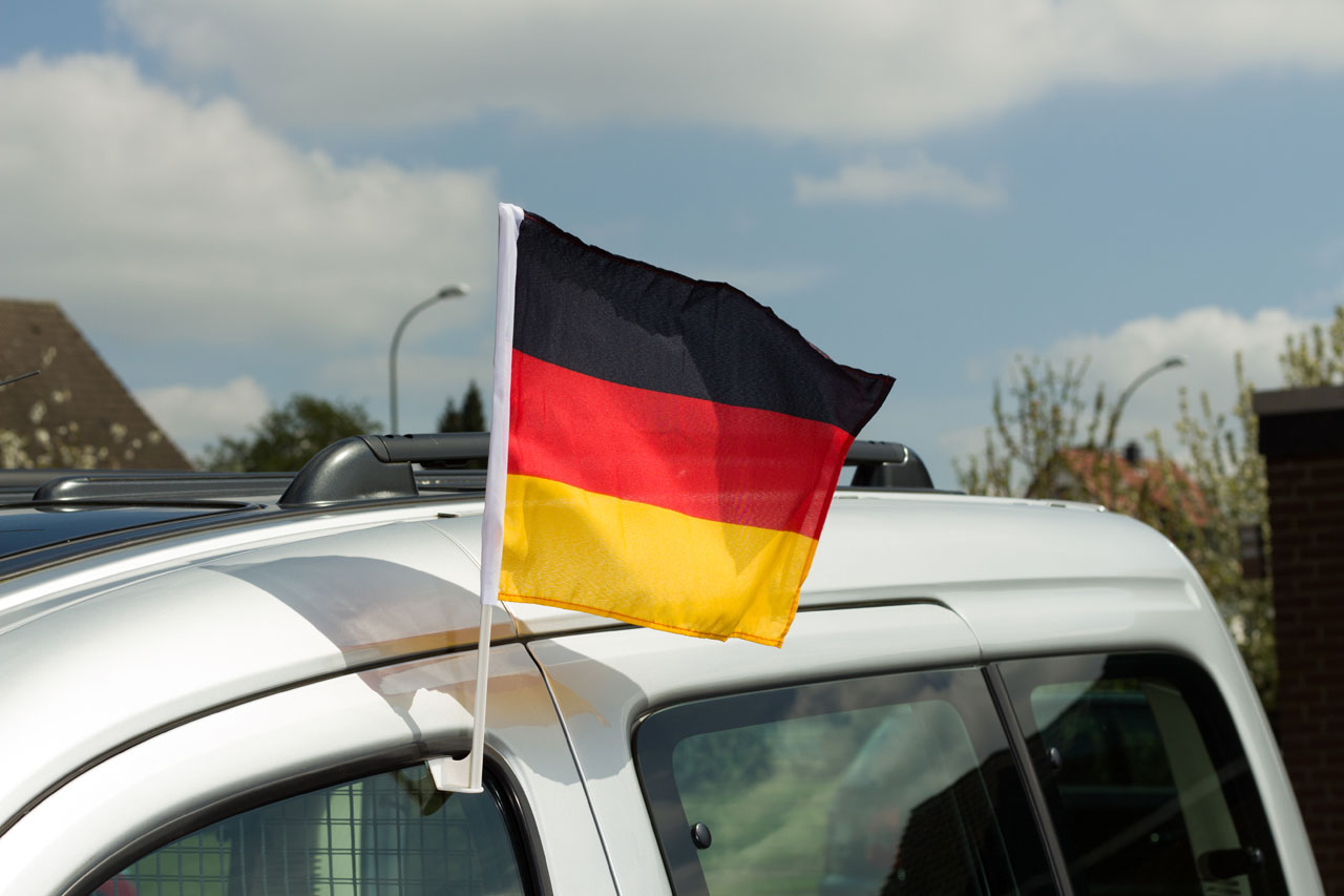 Allemagne ville de rostock bâton DRAPEAU drapeaux drapeaux stock drapeau 30x45cm