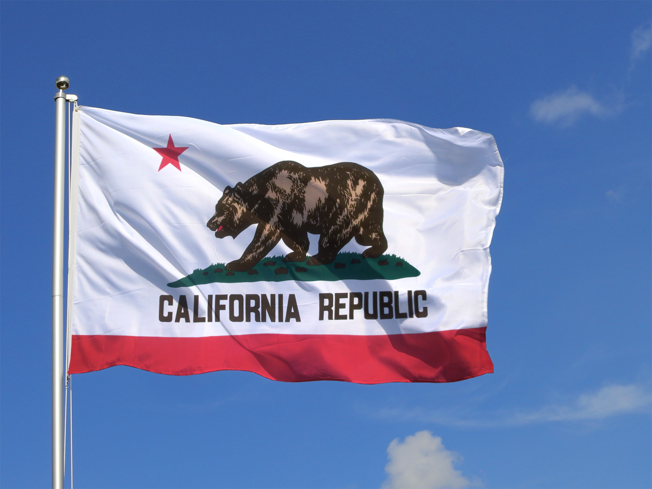 Fahne Kalifornien 30 x 45 cm Flagge USA 