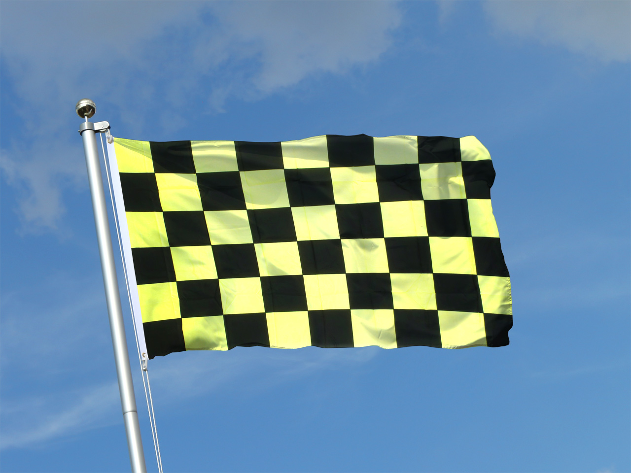 Black And Yellow Checkered Flag