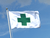 Grünes Kreuz Flagge