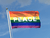 Regenbogen PEACE Flagge