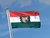 Ungarn mit Wappen Flagge