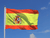 Spanien mit Wappen Flagge