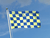Kariert Blau-Gelb Flagge