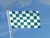 Checkered Green-White Flag