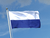 Streifen Weiß-Blau Flagge