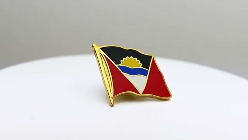 Antigua et Barbuda - Pin's drapeau 2 x 2 cm
