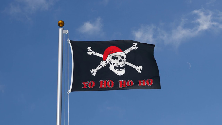 Pirat Yo Ho Ho Ho - Flagge 90 x 150 cm