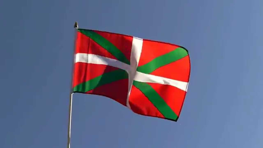 Spanien Baskenland - Stockflagge 30 x 45 cm