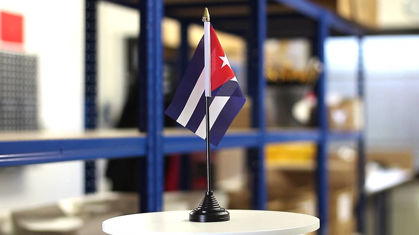 Kuba - Tischflagge 10 x 15 cm