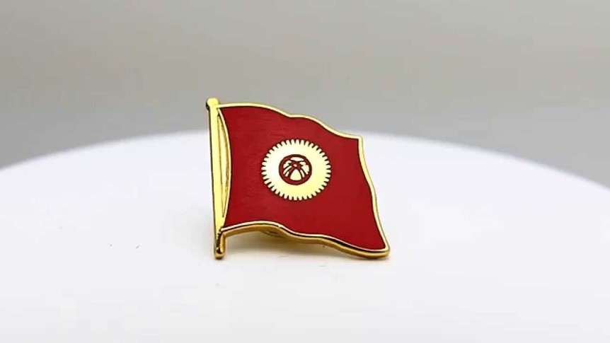 Kirgisistan - Flaggen Pin 2 x 2 cm