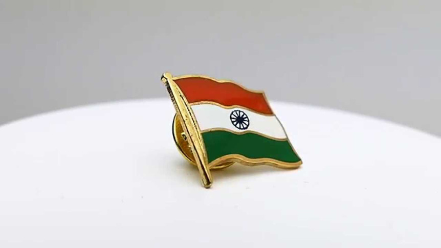 Indien - Flaggen Pin 2 x 2 cm
