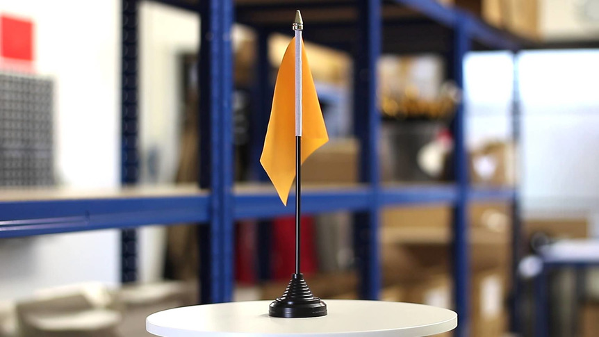 Orange - Mini drapeau de table 10 x 15 cm