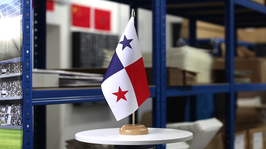 Panama - Table Flag 6x9", wooden