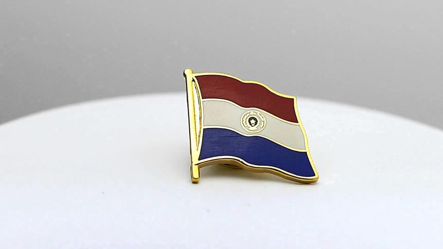 Paraguay - Flaggen Pin 2 x 2 cm