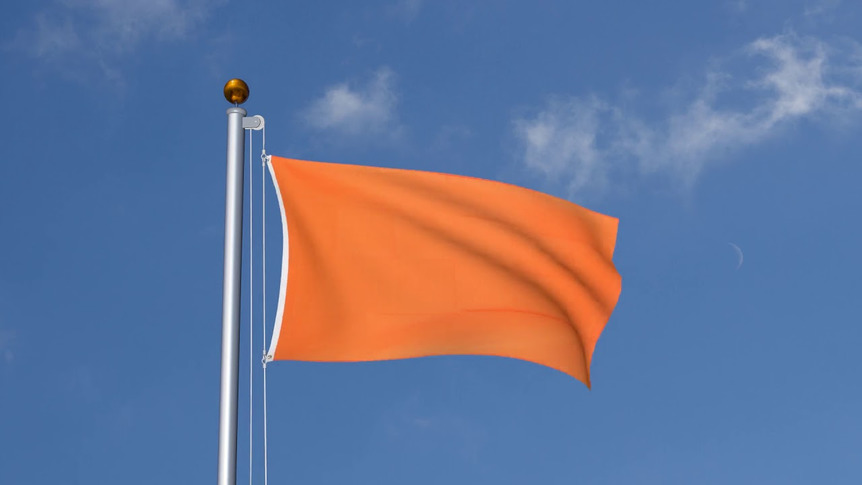Orange - Flagge 90 x 150 cm