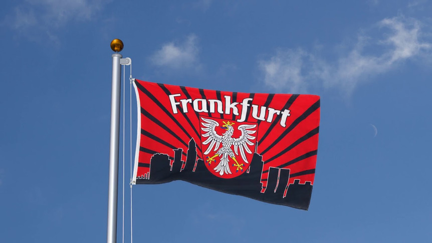 Frankfurt Skyline - Flagge 90 x 150 cm