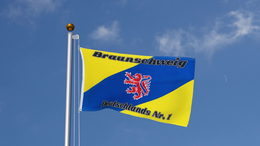 Braunschweig Deutschlands Nr. 1 - Flagge 90 x 150 cm