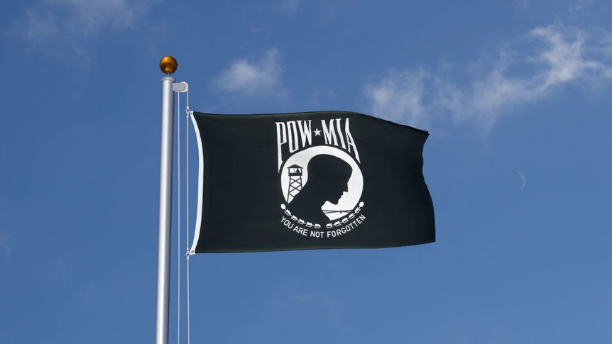 USA Pow Mia / black,white - 3x5 ft Flag