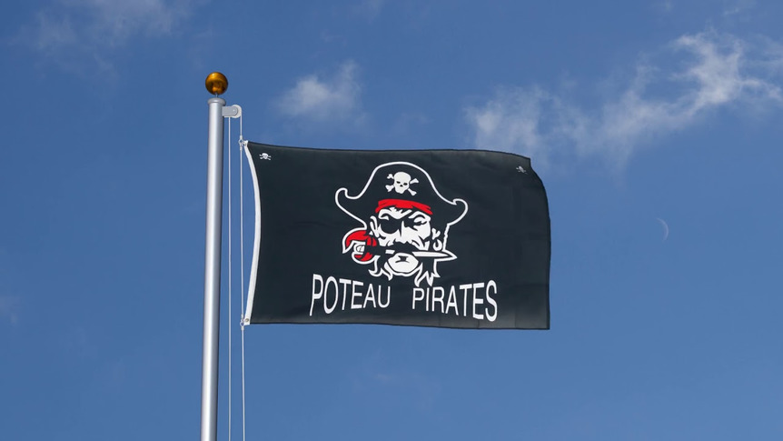 Pirate Poteau Pirates - Drapeau 90 x 150 cm
