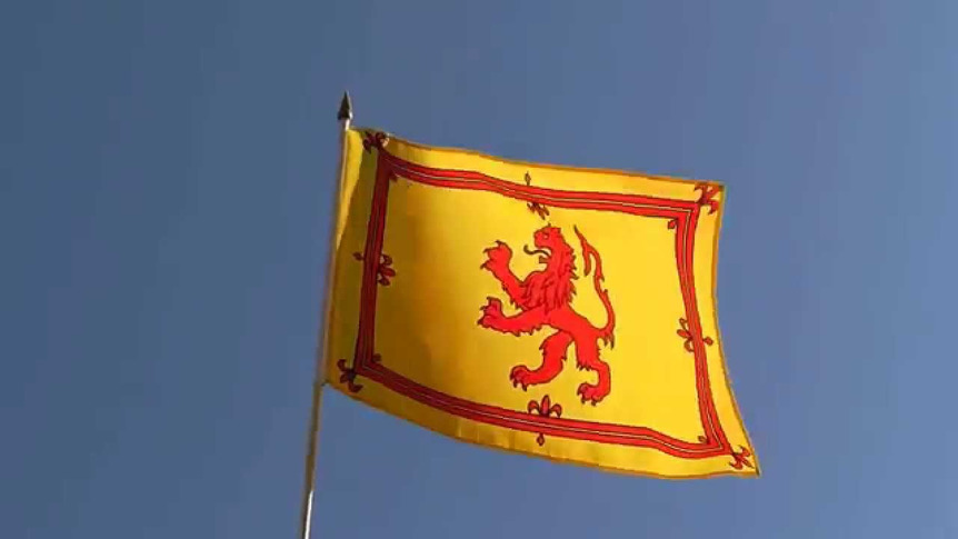 Schottland Royal - Stockflagge 30 x 45 cm