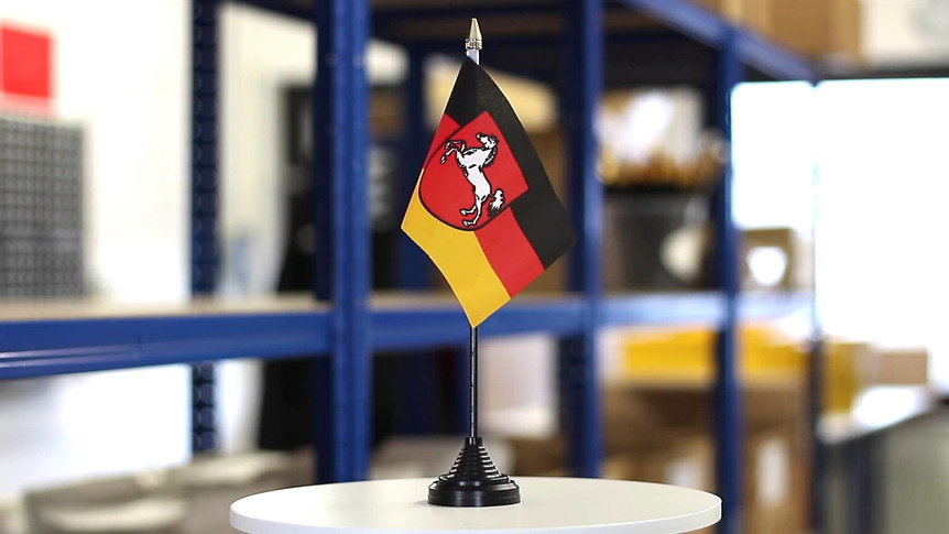 Niedersachsen - Tischflagge 10 x 15 cm