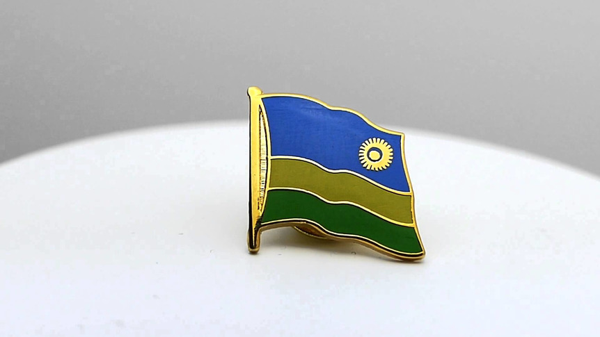 Ruanda - Flaggen Pin 2 x 2 cm