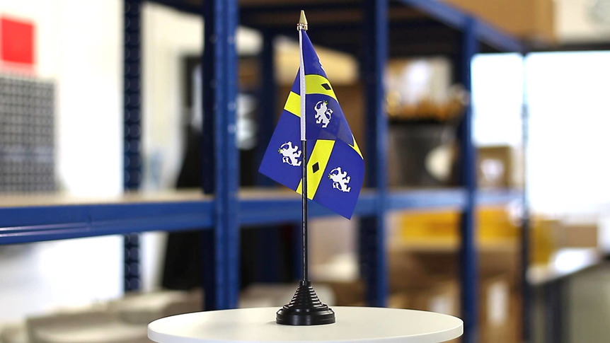 Durham County - Mini drapeau de table 10 x 15 cm