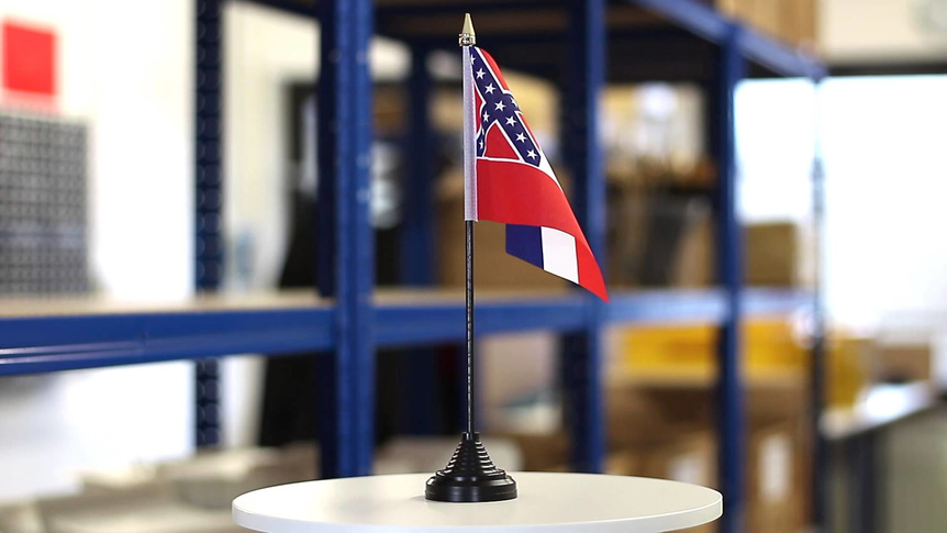Mississippi - Mini drapeau de table 10 x 15 cm