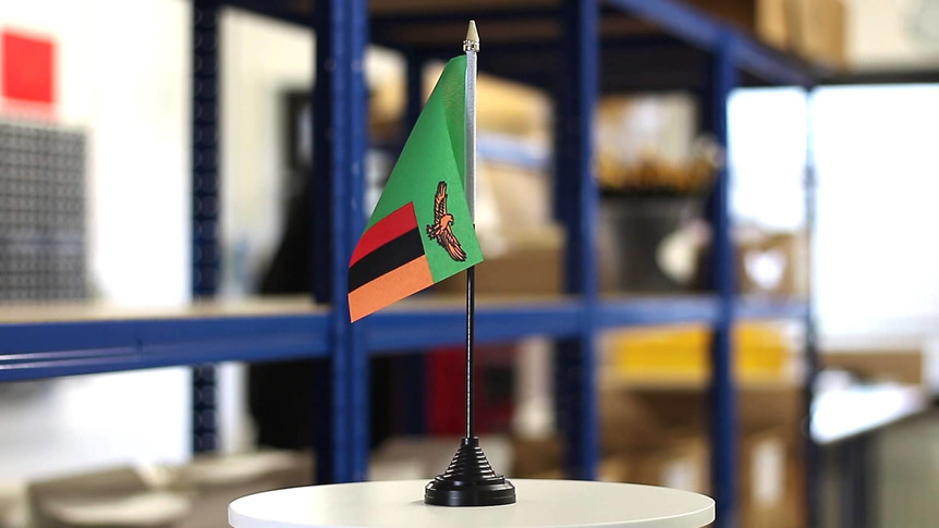 Zambia - Table Flag 4x6"