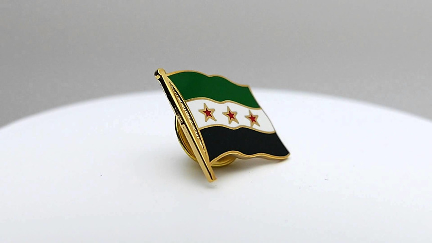 Syrien 1932-1958 - Flaggen Pin 2 x 2 cm