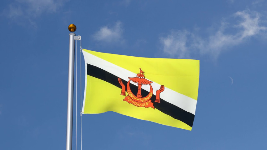 Brunei - Flagge 90 x 150 cm