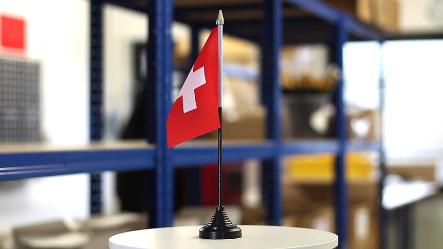 Schweiz - Tischflagge 10 x 15 cm