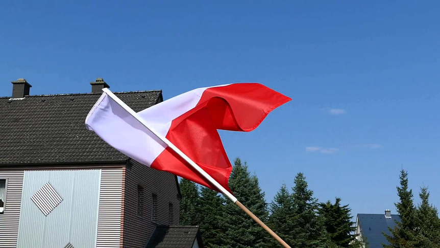 Polen - Stockflagge PRO 60 x 90 cm
