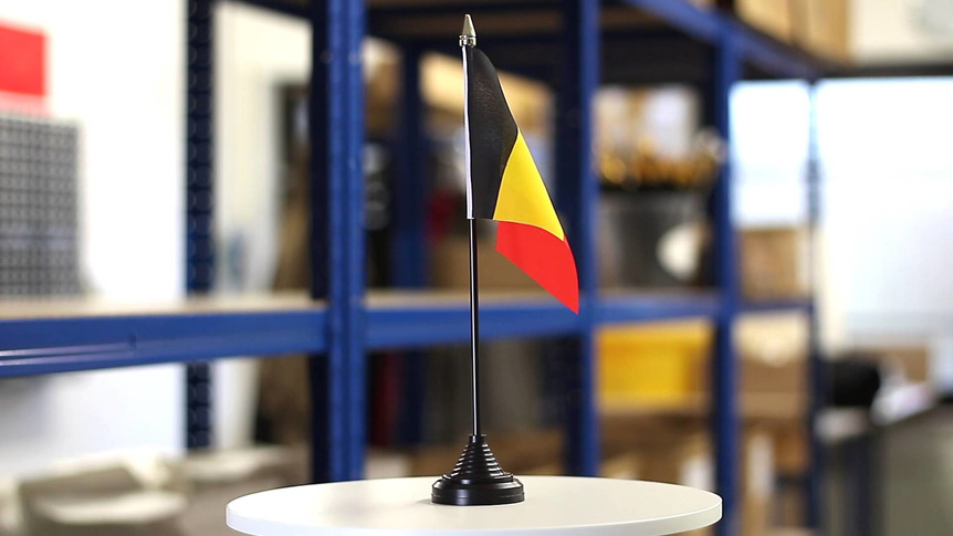 Belgien - Tischflagge 10 x 15 cm