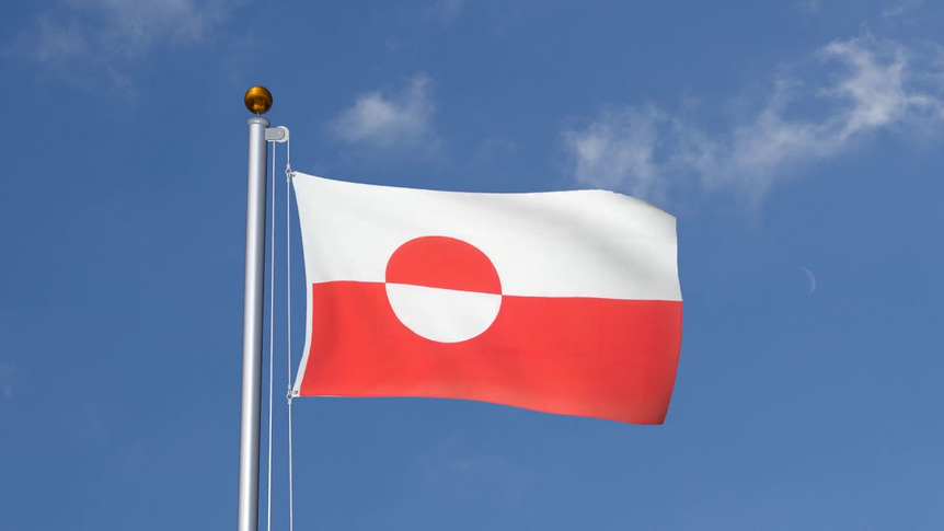 Grönland - Flagge 90 x 150 cm
