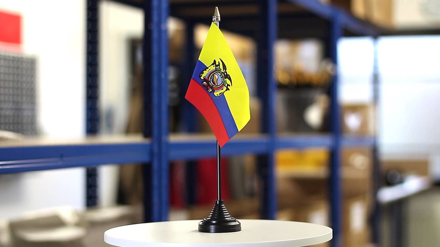 Ecuador Ekuador - Tischflagge 10 x 15 cm