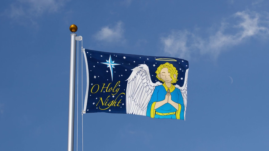 O heilige Nacht - Flagge 90 x 150 cm