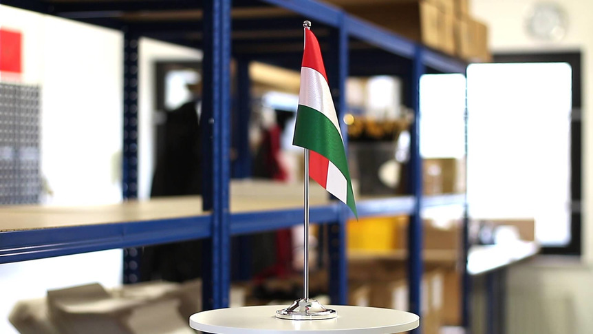 Hungary - Satin Table Flag 6x9"