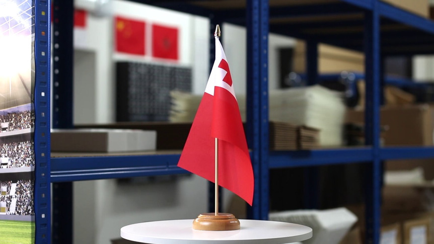 Tonga - Table Flag 6x9", wooden