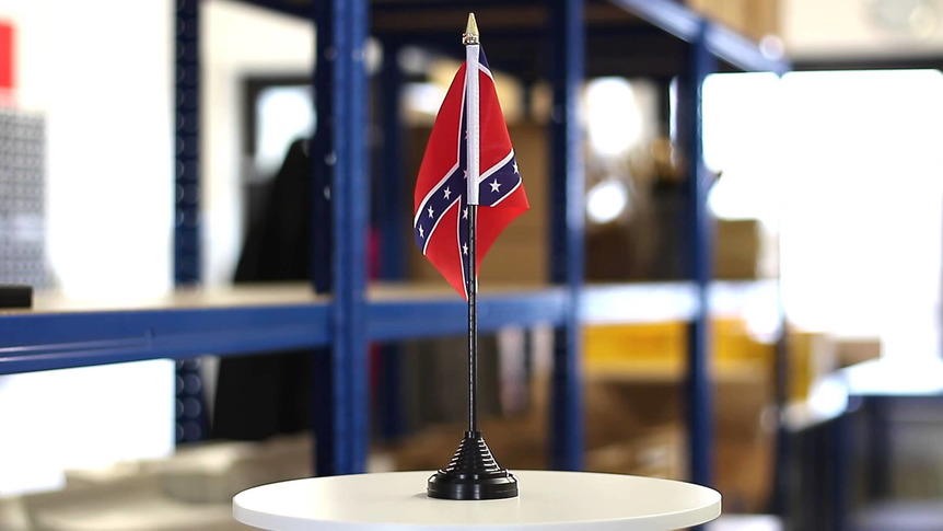Confédéré USA Sudiste - Mini drapeau de table 10 x 15 cm