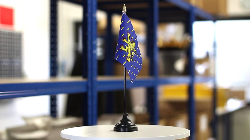 Franche Comté - Mini drapeau de table 10 x 15 cm