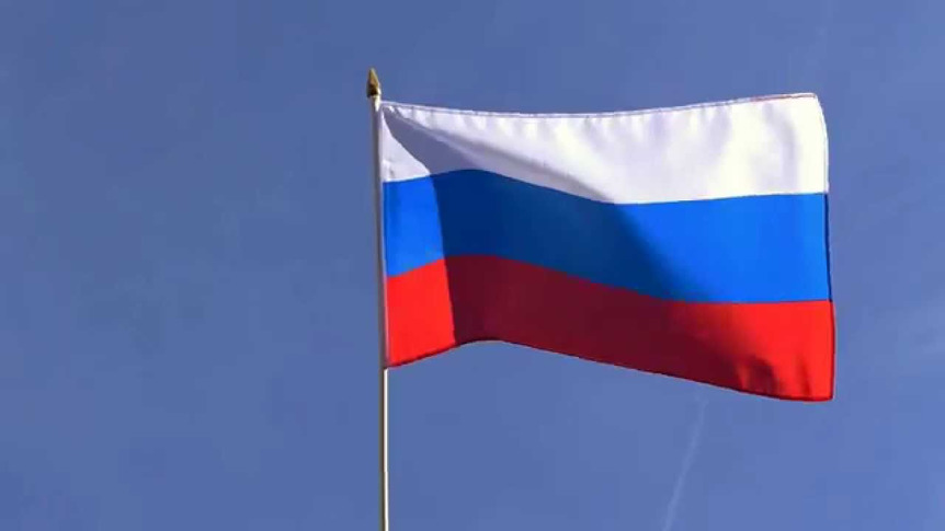 Russia - Hand Waving Flag 12x18"