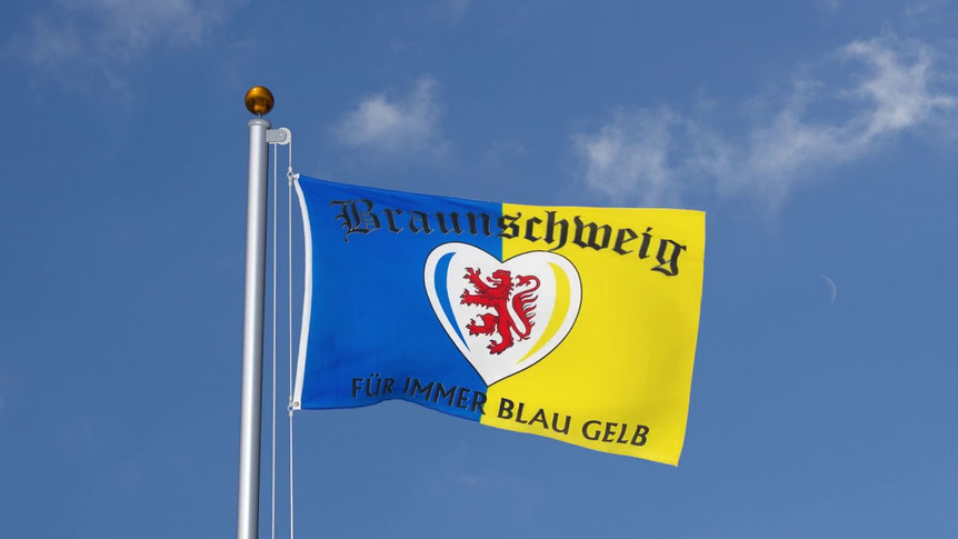 Braunschweig Für immer blau gelb - Flagge 90 x 150 cm