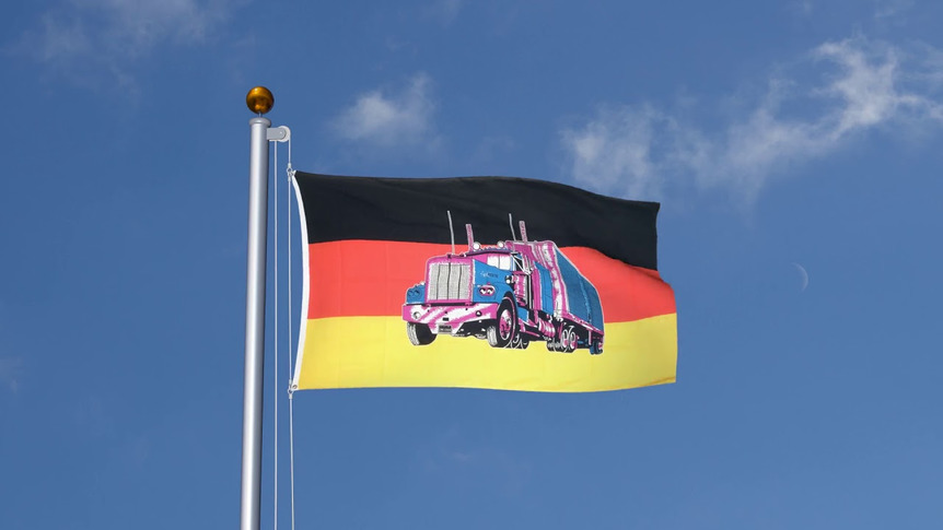 Germany with truck - 3x5 ft Flag