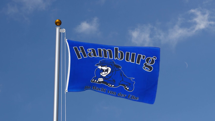 Hamburg Bulldog, Die Macht von der Elbe - 3x5 ft Flag