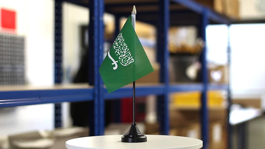 Saudi Arabien - Tischflagge 10 x 15 cm