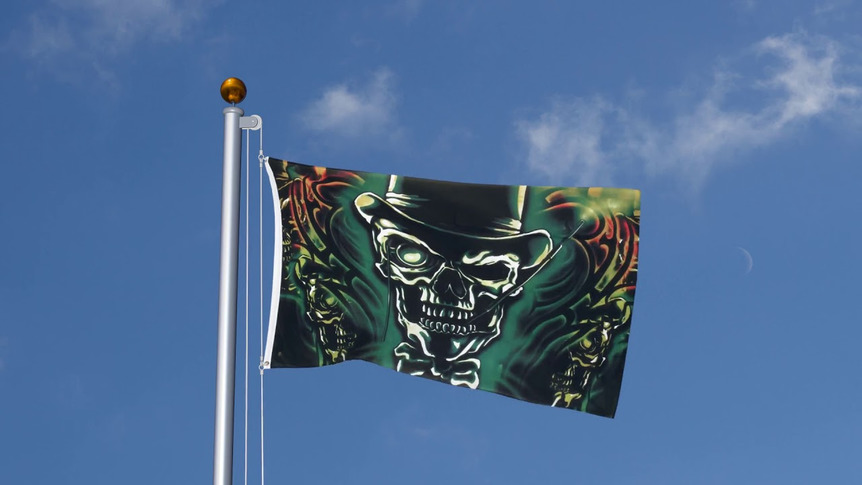Skull Gentleman - 3x5 ft Flag